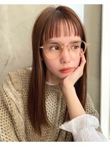 ユニカ バイ ベル 吉祥寺(unica by Belle)&nbsp;シースルーショートバング×オリーブグレージュ