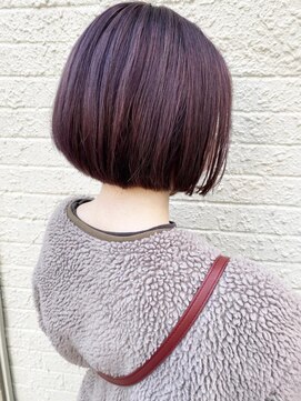 モリオ フロム ロンドン 成増店 【morio成増/玉井】ミニボブ モーブピンク