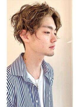 コキュウ(co-kyu) ツーブロックメッシュメンズパーマ