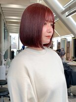 Lond表参道【伊杏】結べるボブ 小顔カット カシスピンク