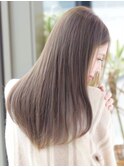髪質改善 美髪トリートメントグレージュカラーレイヤースタイル