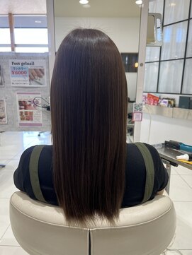 レイフィールド 岐阜茜部店 オリーブグレージュ　髪質改善GLTカラー