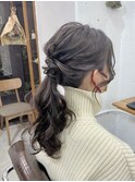 【ヘアアレンジ】ニュアンスポニーテール♪