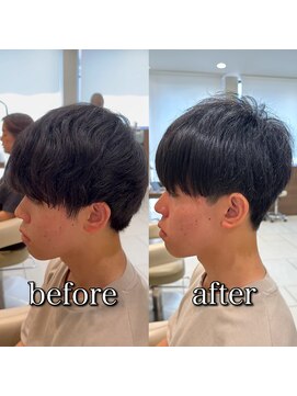 アッシュ 大泉学園店(Ash) 前髪縮毛矯正のナチュラルマッシュ