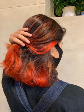 ヒカリ バイ イサミ 西川口(Hikari by ISAMI) ブリーチカラー[インナーカラー/ブリーチ/理容室/メンズ/カット]