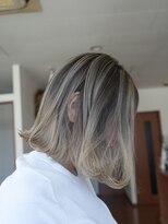 スタジオフィット(STUDIO FITTO)&nbsp;バレイヤージュカラー（シャドールーツ）　シルバーベージュ