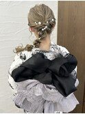 サイド編みおろし
