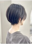 【アッシュグレー×くびれボブ】柔らかく見せたい白髪世代人気
