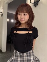 バロック(BAROQUE)&nbsp;【立川】ミディアムレイヤー／オレンジベージュ