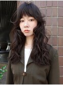 ロングパーマ/ドライパーマ/外国人風パーマ/暗カラー