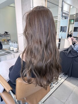 ローレン(LOREN) 透明感髪質改善ベージュダブルカラーミルクティーグレージュ