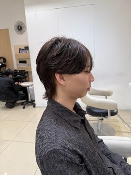 アッシュ 中目黒店(Ash) フェザーパーマ×シースルーウルフ