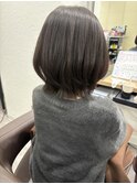 ショートボブレイヤー グレーアッシュ