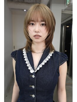 レコ 渋谷(LECO)の写真/LECO流似合わせカットで小顔×抜け感を叶える!顔周りレイヤーカットで“今っぽバランス”に/渋谷/顔まわり