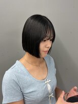 ミティ バイ ソア(mitty by soar)&nbsp;ダークパープル/ナチュラルショート/夏のヘアアレンジ/北中城