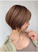 ナチュラルショート/ショートボブ/顔周り/30代40代50代