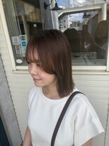 リトロボ(ritrovo)&nbsp;ナチュラルベージュ × 切りっぱなしヘア