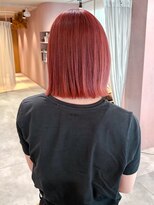 ティル(till)&nbsp;大人っぽいミディアムつやストレート赤系カラー