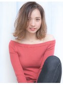 【sand小金丸】乾かすだけで決まる！外ハネミディアムパーマ