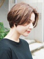 サンク 原宿 表参道(cinq)&nbsp;ショート前髪なし シアーベージュ セシルカット ココアブラウン