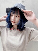 ディア(.eer)&nbsp;夏人気/ダブルカラーでつくる透明感☆就活カラー#ブルーブラック