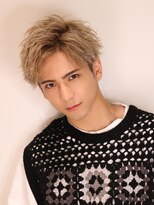 ネイビー(NAVY)&nbsp;ウェーブパーマ アッパー アップバングショート