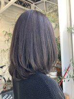 ラコスタ(LaCosTa)&nbsp;立体感ひし形透明感×アッシュオリーブ愛されナチュラルボブ