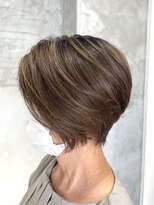 ラッキーヘア 加古川(Lucky Hair)&nbsp;髪質改善◎白髪ぼかしハイライト×大人ショート【浦田】