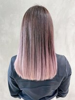 アルバム 新宿(ALBUM SHINJUKU)&nbsp;ピンクグラデーション_セクションカラーペールベージュ_ba327221