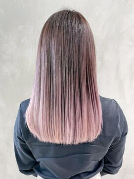 アルバム 新宿(ALBUM SHINJUKU) ピンクグラデーション_セクションカラーペールベージュ_ba327221