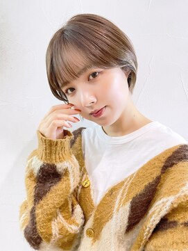 アイティーバイアルバム 松戸店(IT by ALBUM) ショートボブ_グレージュカラーボブウルフココアベージュ_9004