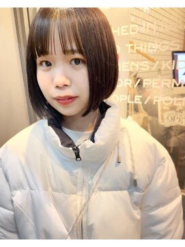 ニューポリシー(NEWpOLICY) ボブ/イヤリングカラー/インナーカラー/髪質改善