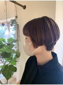 大人可愛いショートボブ