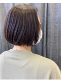 ミディアムのボブスタイル