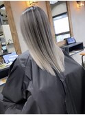 バレイヤージュ、ハイライト、ショコラアッシュ、グレージュ