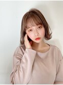 ナチュラルベージュ×外ハネボブ☆