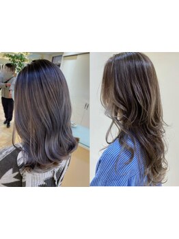 【トレンド×似合わせ】女性らしさをより引き出す透明感カラー＊色落ちも楽しめるダブルカラーが大人気＊