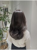 チャコールグレージュ/ロング/外巻き