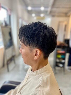 メンズカット バイ ソイクフ(メンズカット by SOY-KUFU) MEN'S HAIRカルマパーママッシュパーマアッシュブラック