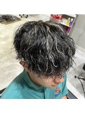 ツイストスパイラルパーマ×ハイライト