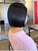 縮毛矯正　髪質改善　ストレート　ミニボブ　ショートボブ　美髪