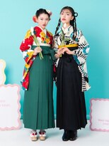 卒業式ヘアセット／袴着付け