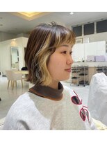 ユウヘアー 師勝店(U Hair)&nbsp;【U Hair】似合わせカット/外はねボブ/インナーカラー