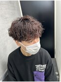 MEN'S HAIR/ダークアッシュ/ニュアンスパーマ/韓国マッシュ