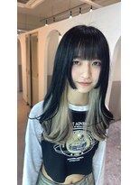 イア バイ ジーナ 渋谷(IA by Zina)&nbsp;ホワイティインナーカラー＊姫カット＊髪質改善＊渋谷