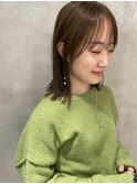 切りっぱなしボブ×オリーブグレージュ|her都立大学