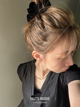 ロールアップスリーブス(ROLL UP SLEEVES) marobeige / お団子アレンジ