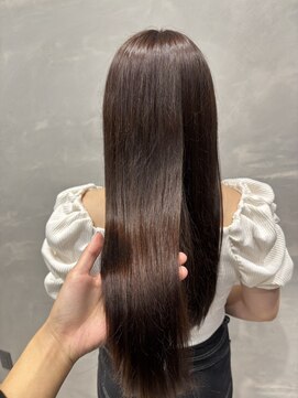 ナンバー 大分中央町店(N°) 柔らか【モカブラウン】×艶ストレートロング【MAYA】