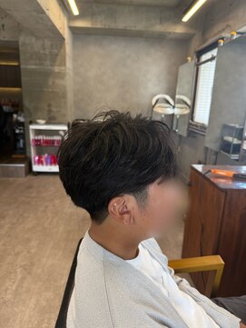 タメ(tame-) サーフカール/フェザーパーマ/ブルーブラック【都賀/メンズ】