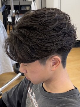 ビカム 名駅(become) 【フェザーパーマ】メンズ毛流れ